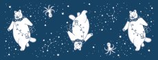 画像1: ますむらひろし「ヒデヨシ銀河」手ぬぐい (1)